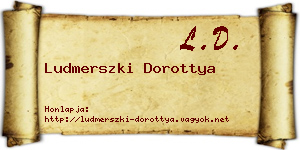 Ludmerszki Dorottya névjegykártya